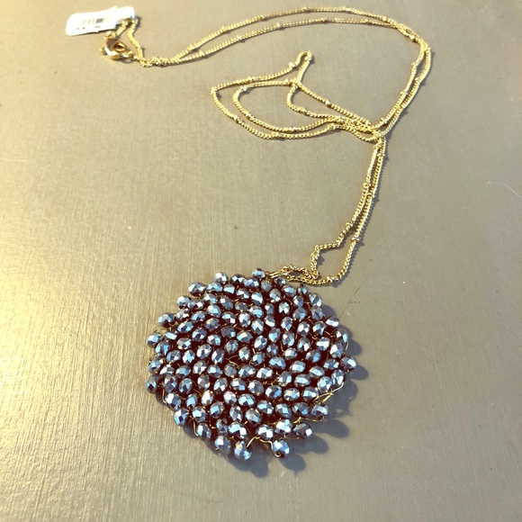 Francesca’s Beaded Pendant Necklace - Picture 1 of 3